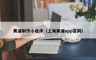 武义县黄浦制作小程序（上海黄浦app官网）