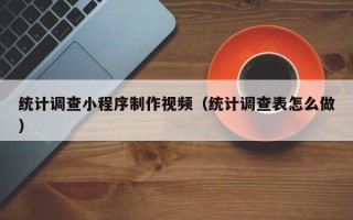 武义县统计调查小程序制作视频（统计调查表怎么做）