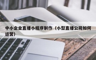 武义县中小企业直播小程序制作（小型直播公司如何运营）
